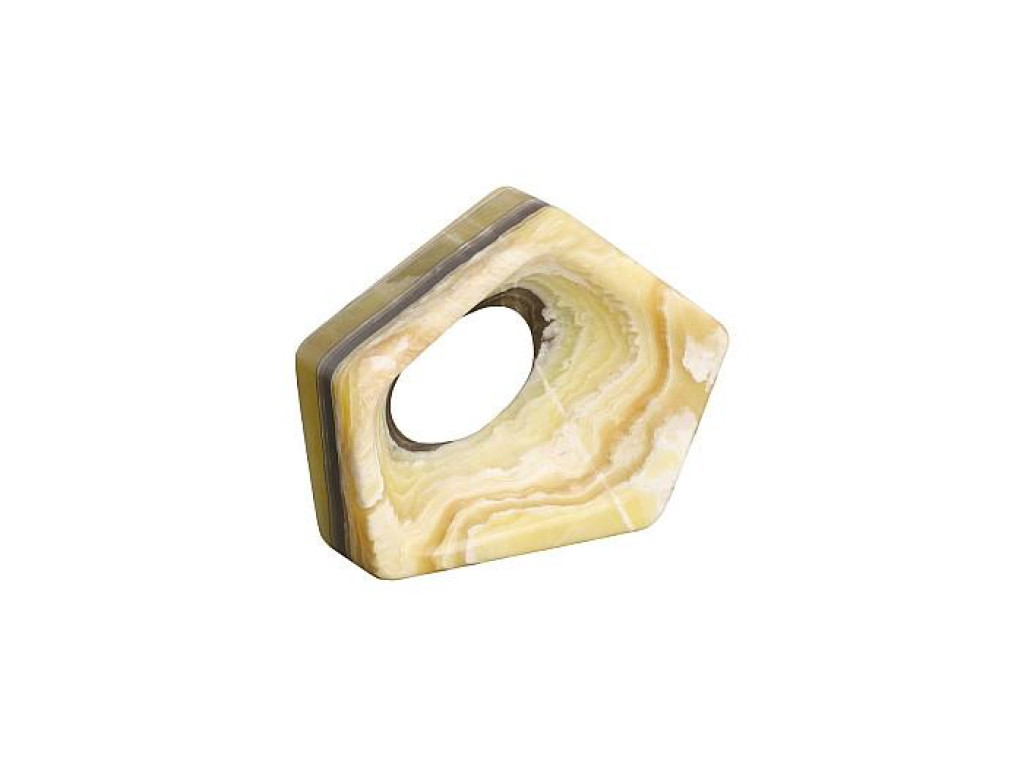 Onyx Triangle Sculpture, Zebra