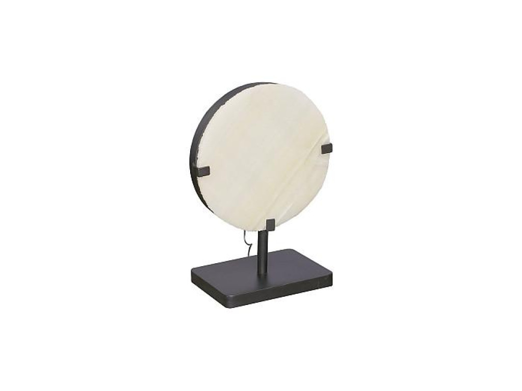 Onyx Lamp, Round Black Base