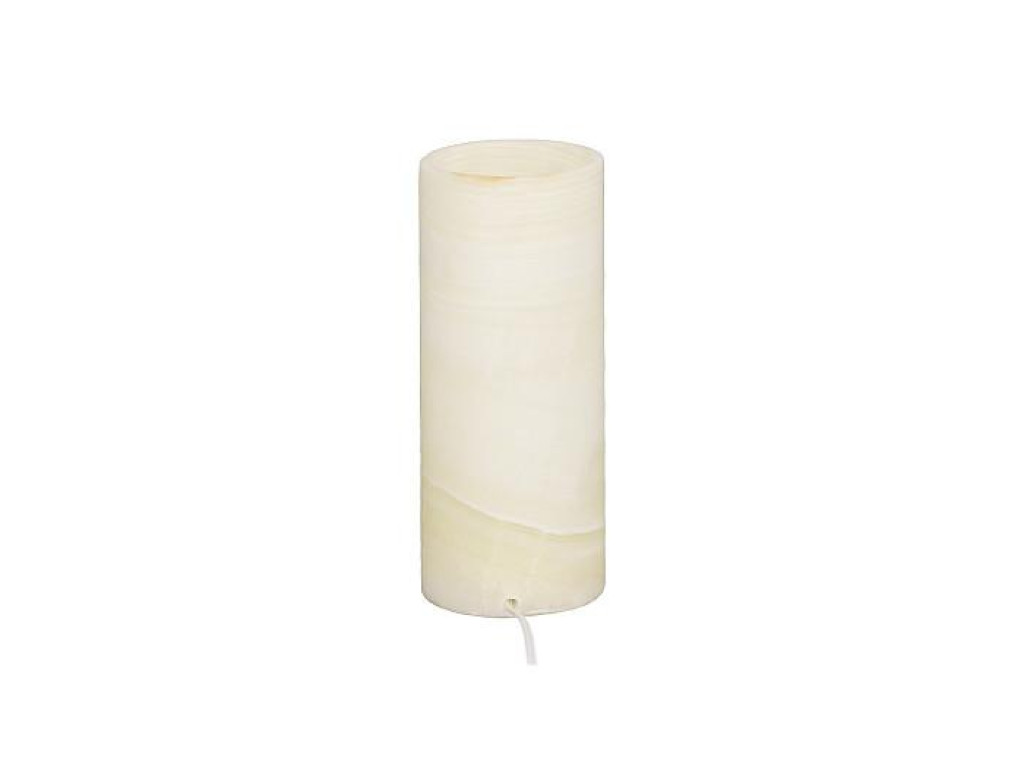 Onyx Lamp, Cylindrical, White