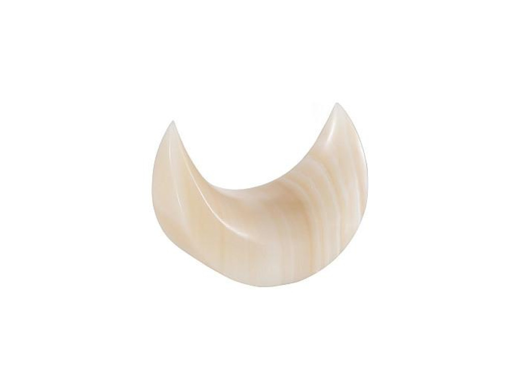 Onyx Moon Sculpture, Small, Off White, Assorted