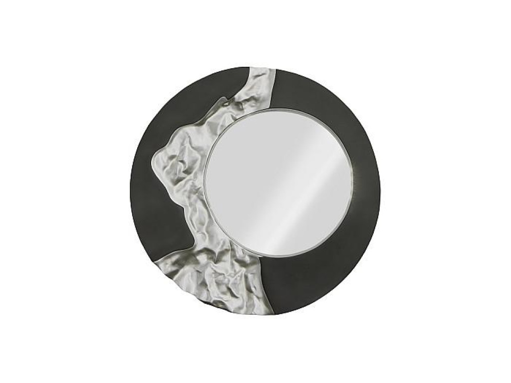 Mercury Mirror, Black, Silver Leaf