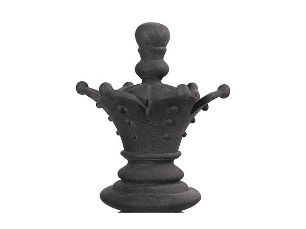 Queen Chess Sculpture, Cast Stone Black
