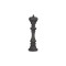 King Chess Sculpture, Cast Stone Black thumbnail 1