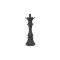 Queen Chess Sculpture, Cast Stone Black, Small thumbnail 1