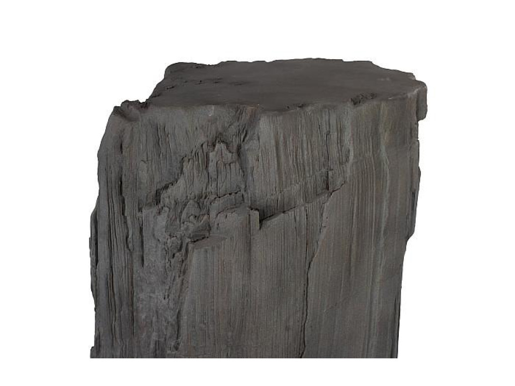 Stratified Cast Stone Pedestal, Painted Slate
