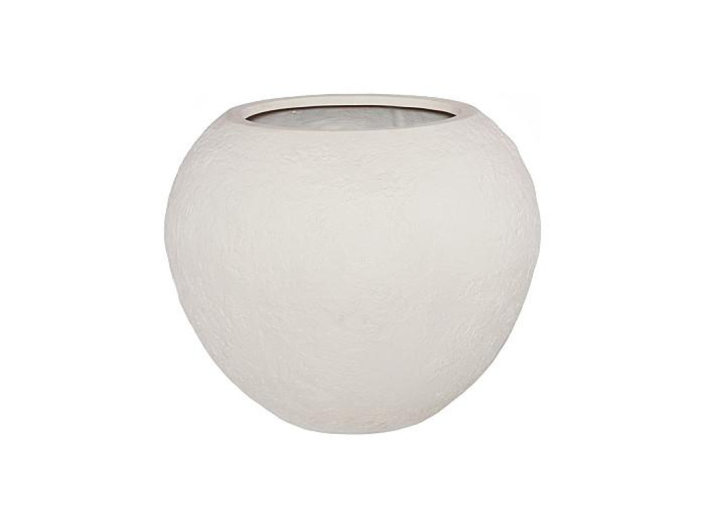 Aera Planter, Wide, Off White, Large