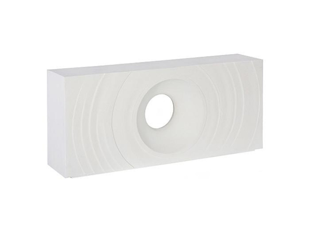 Void Console Table, White Stone