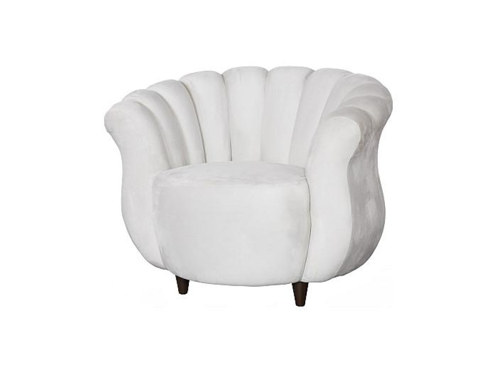 Arizona Lounge Chair, Velvet Cool Cream, Dark Brown Metal Frame