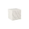 Shear Side Table, Square, White Stone thumbnail 1
