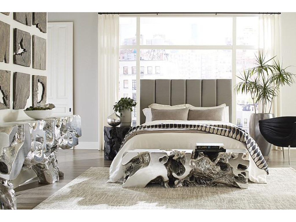 Freeform Bench, Silver Leaf