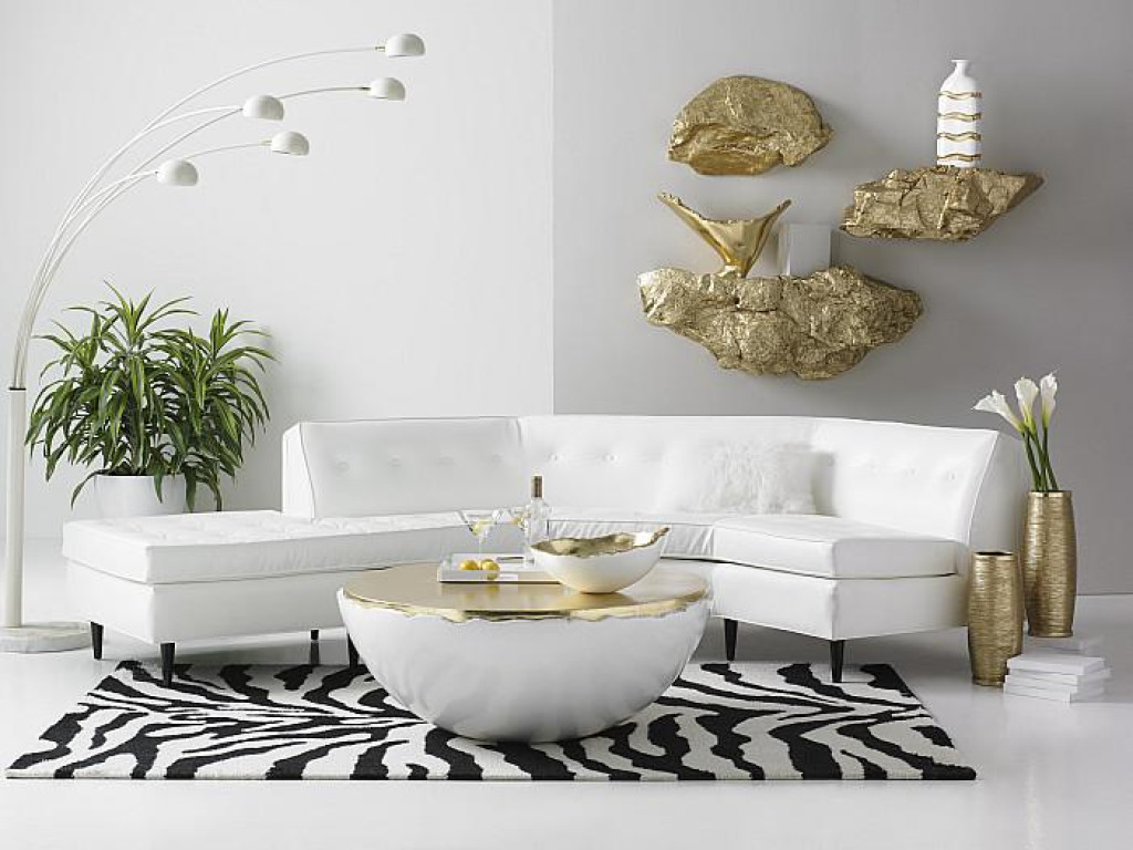 Boulder Shelf, Gold Leaf, LG