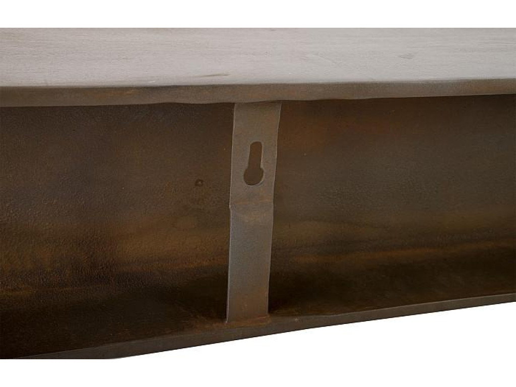 I-Beam Wall Shelf, Rust