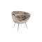 Nouveau Club Chair, Mist Gray, Stainless Steel Legs thumbnail 1