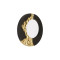 Mercury Mirror, Black, Gold Leaf thumbnail 2