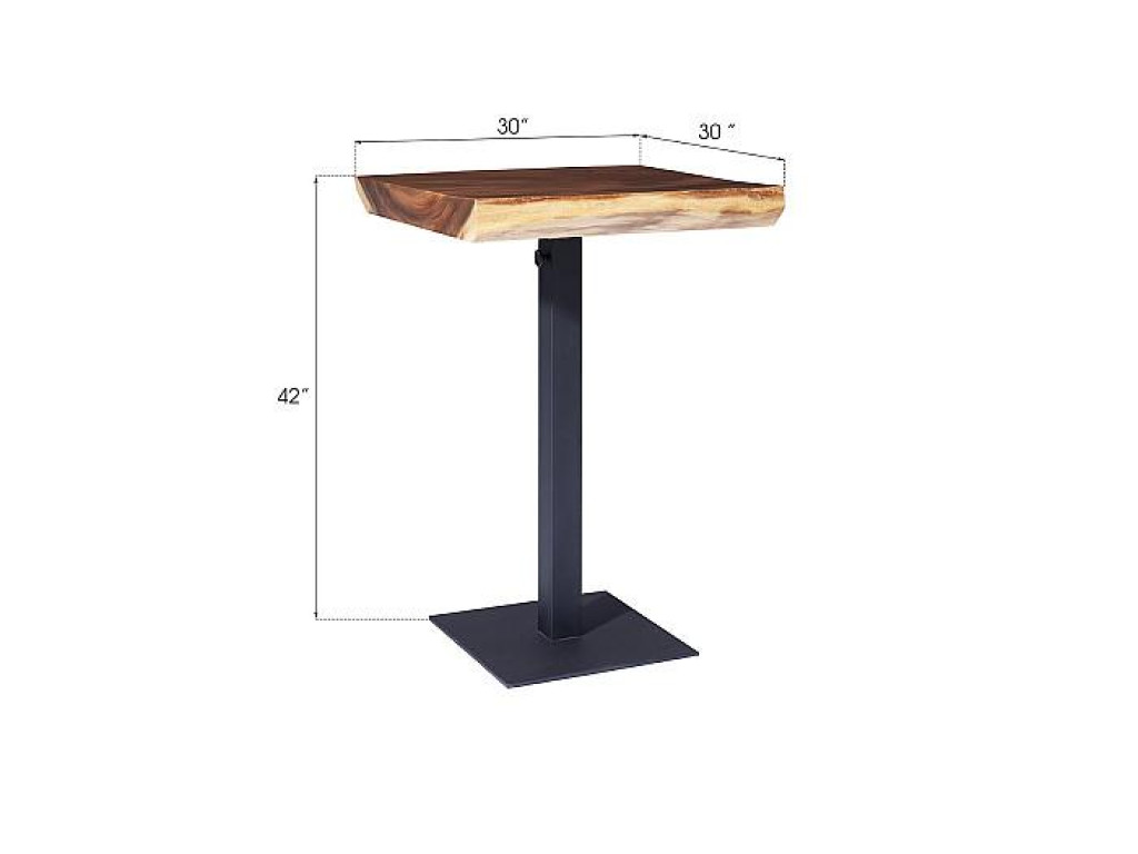 Cafe Bar Table, Metal Leg
