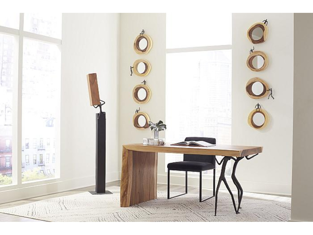 Atlas Desk, Natural, Waterfall Leg