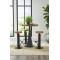 Chuleta Bar Table, Iron Base, Natural thumbnail 2
