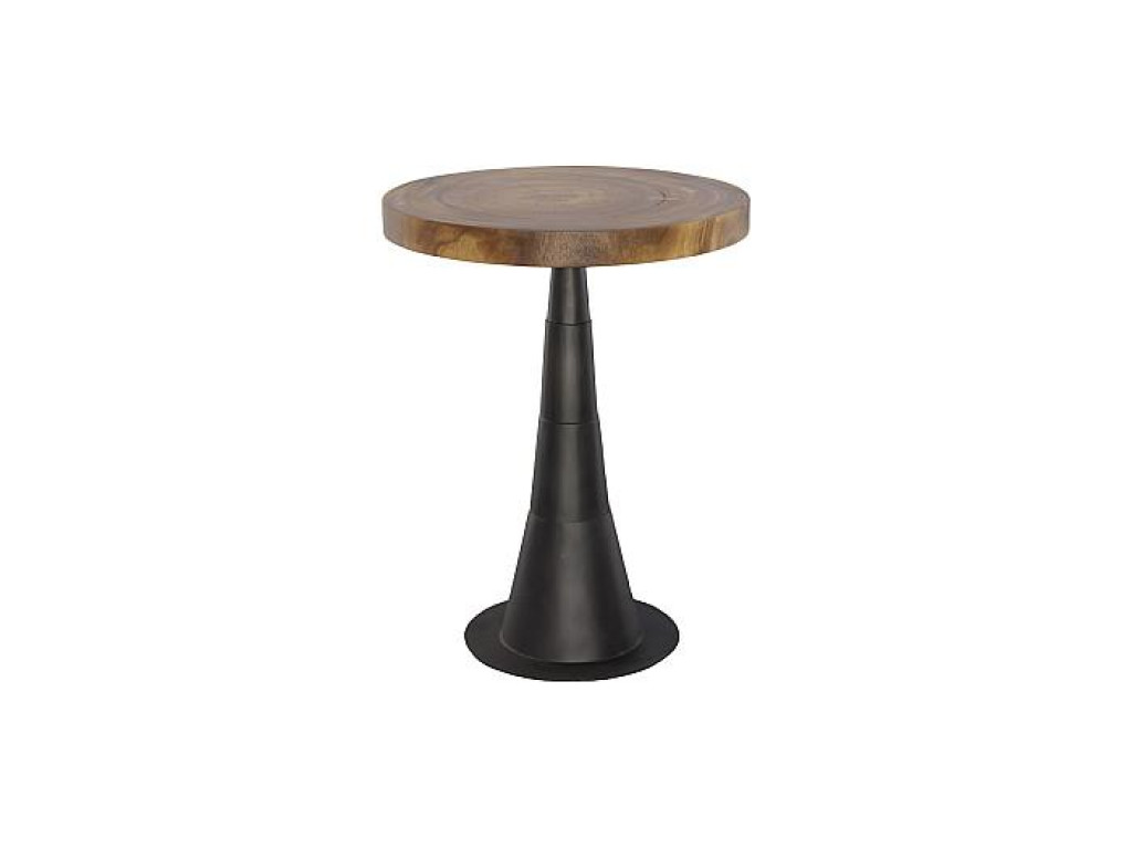 Chuleta Bar Table, Iron Base, Natural