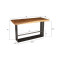 Iron Frame Bar Table, Natural thumbnail 1