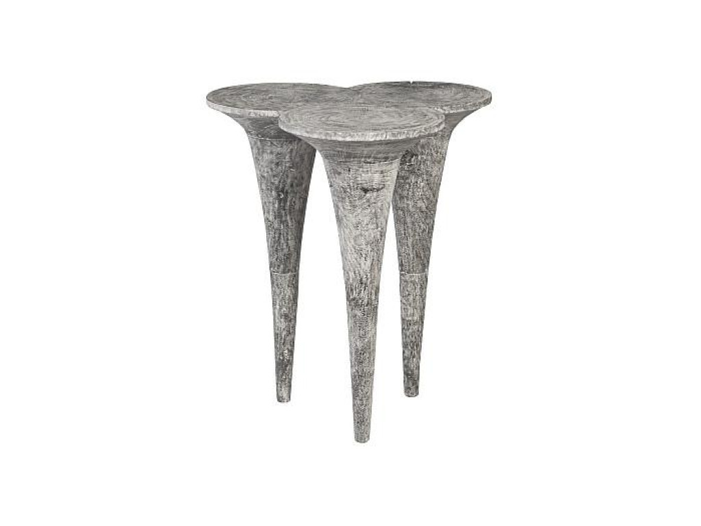 Marley Bar Table, Chamcha Wood, Gray Stone Finish
