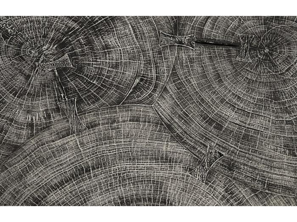 Marley Bar Table, Chamcha Wood, Gray Stone Finish