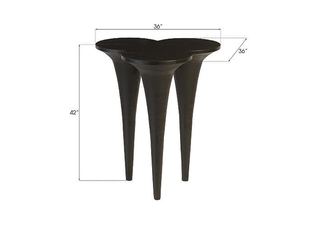 Marley Bar Table, Chamcha Wood, Burnt Finish