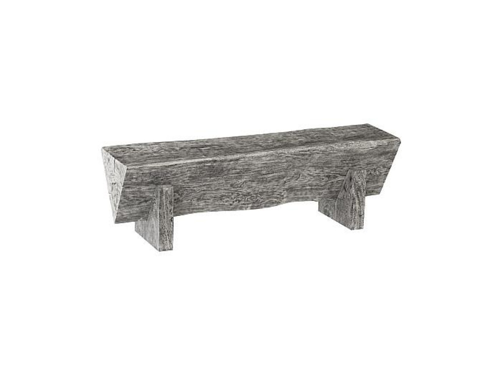 Triangle Bench, Gray Stone