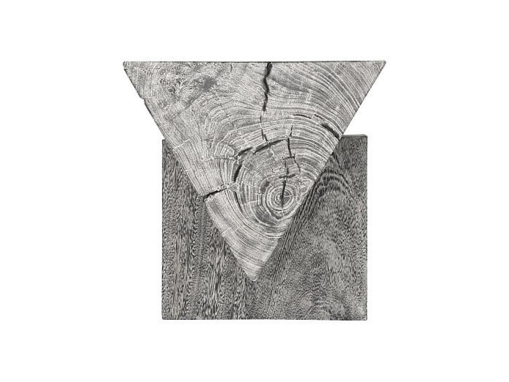 Triangle Bench, Gray Stone