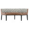 Spencer Leather Curved Bench thumbnail 1