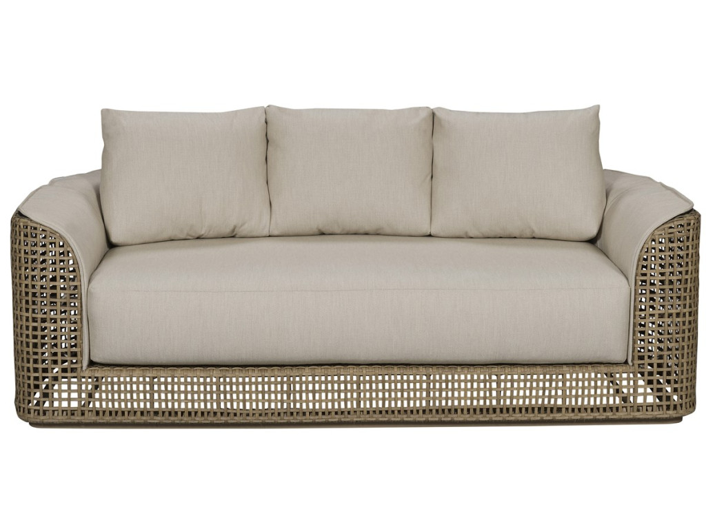 Bliss Outdoor Bench Seat Mid Sofa w/ Blanket