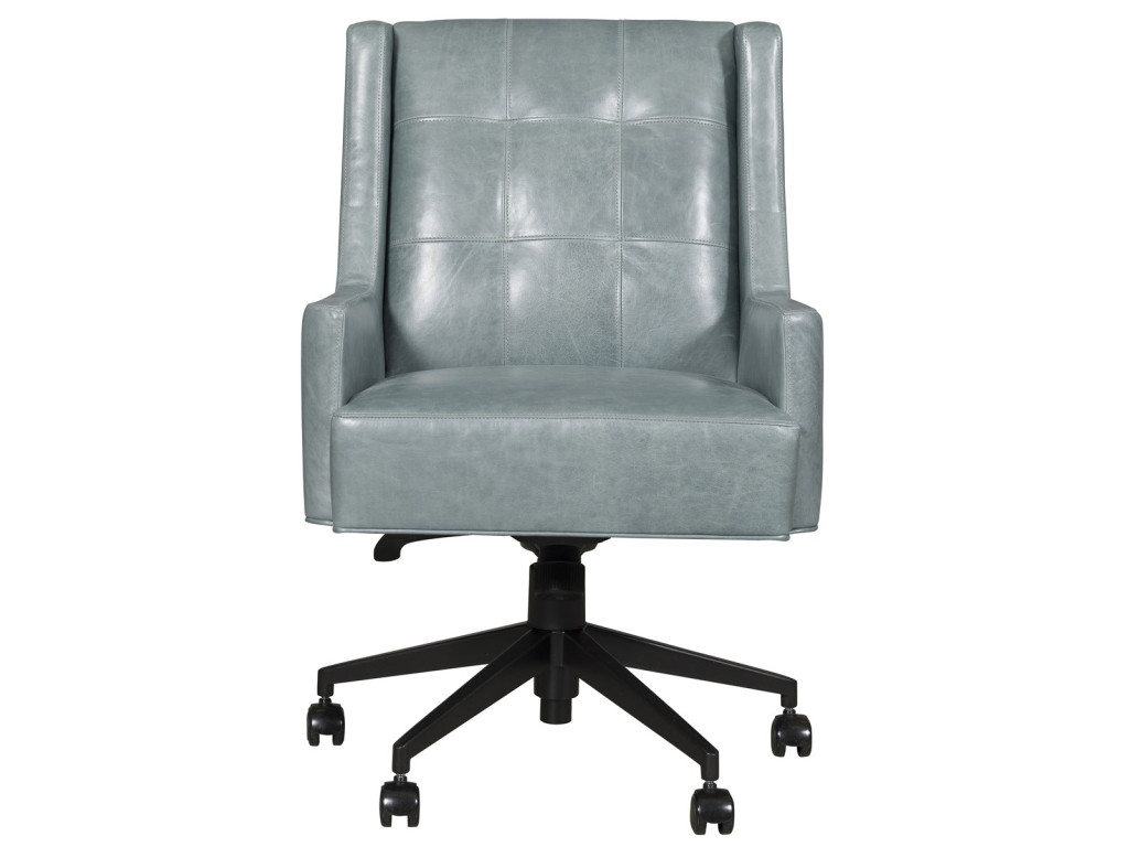 Owen Leather Biscuit Tufted Desk Chair