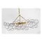 Talia Medium Linear Chandelier thumbnail 1