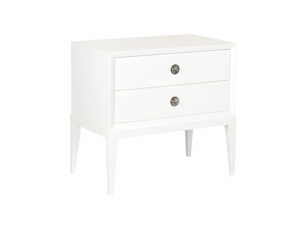 Beveled Side Chest 2 Drawers