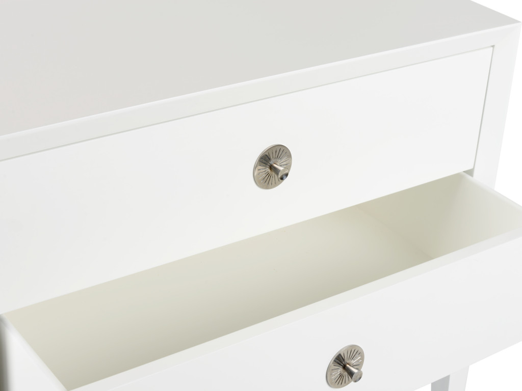 Beveled Side Chest 2 Drawers
