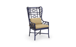 Gwyneth Wing Chair - Indigo